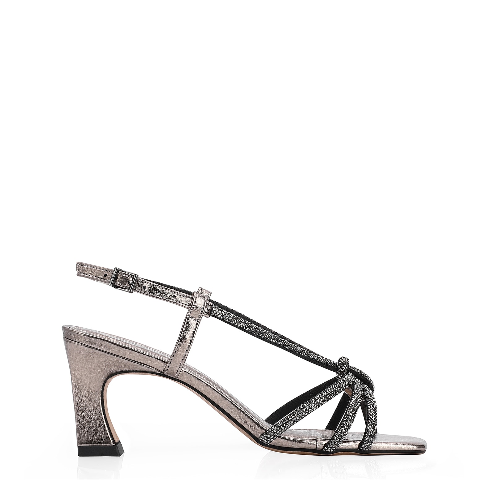 Sandália Strass Alt Prata
