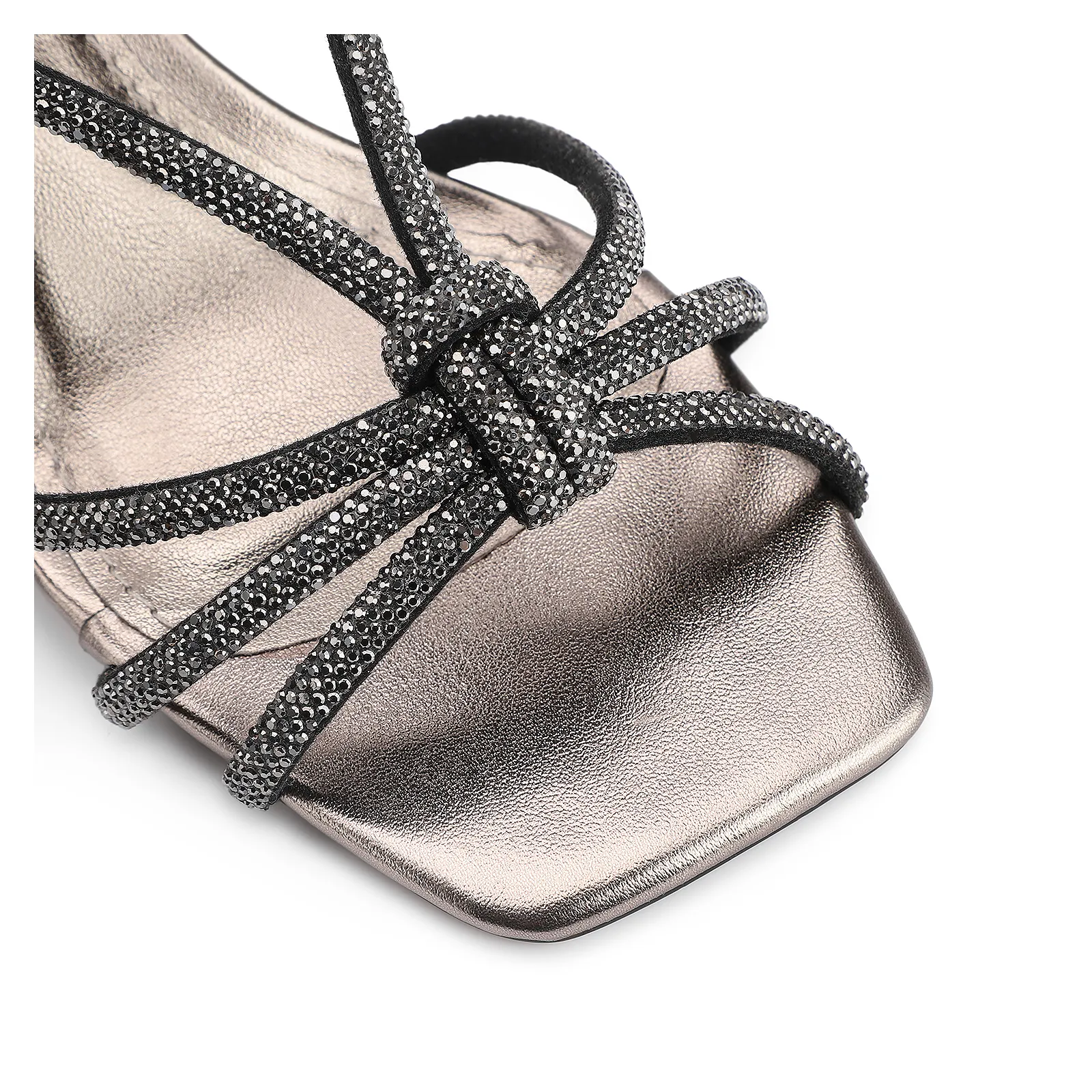 Sandália Strass Alt Prata
