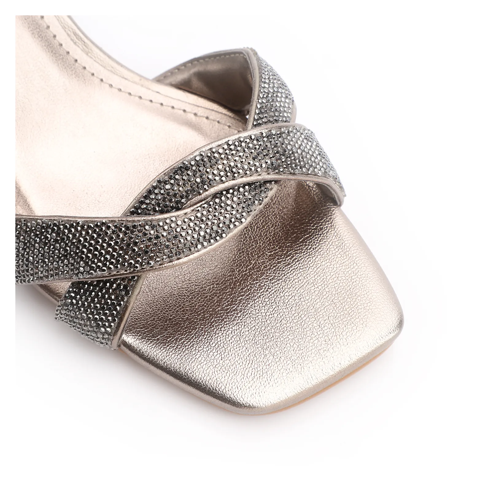 Sandália Strass Alt Prata