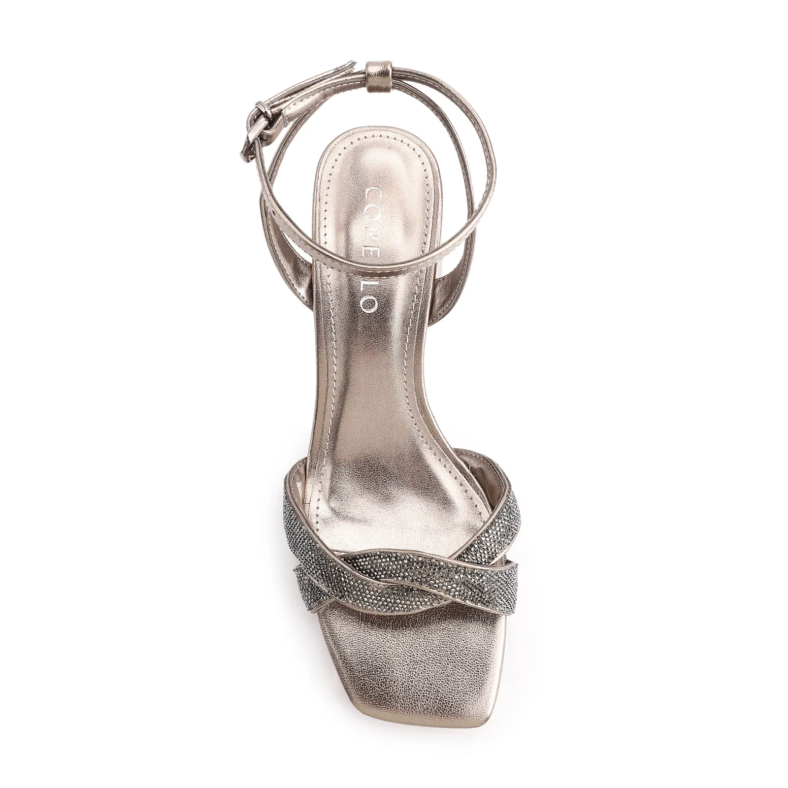 Sandália Strass Alt Prata
