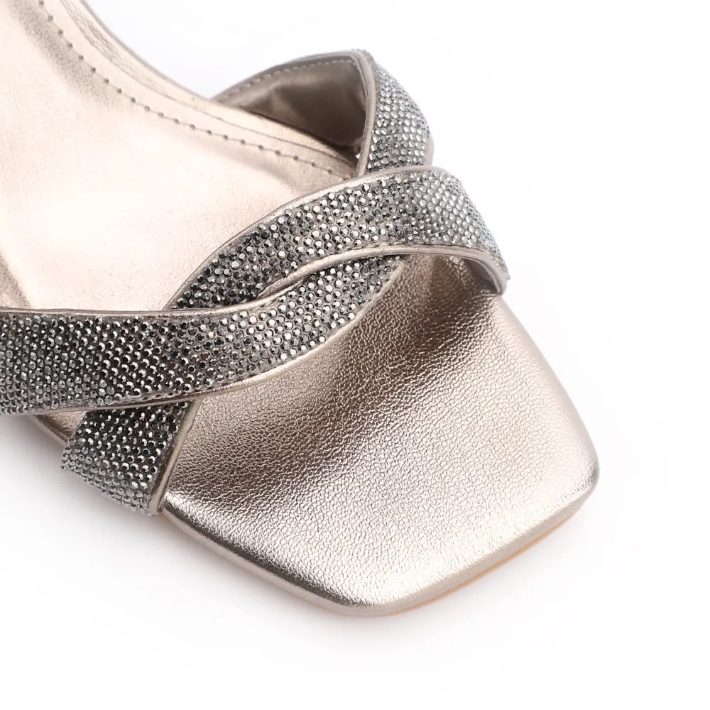 Sandália Strass Alt Prata - imagem 5