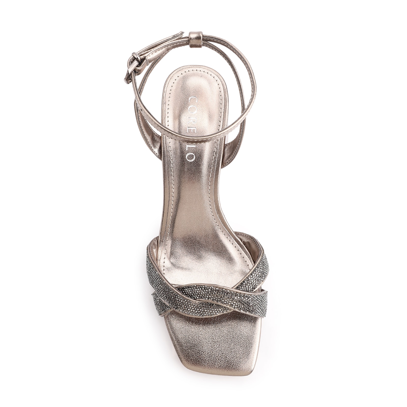 Sandália Strass Alt Prata
