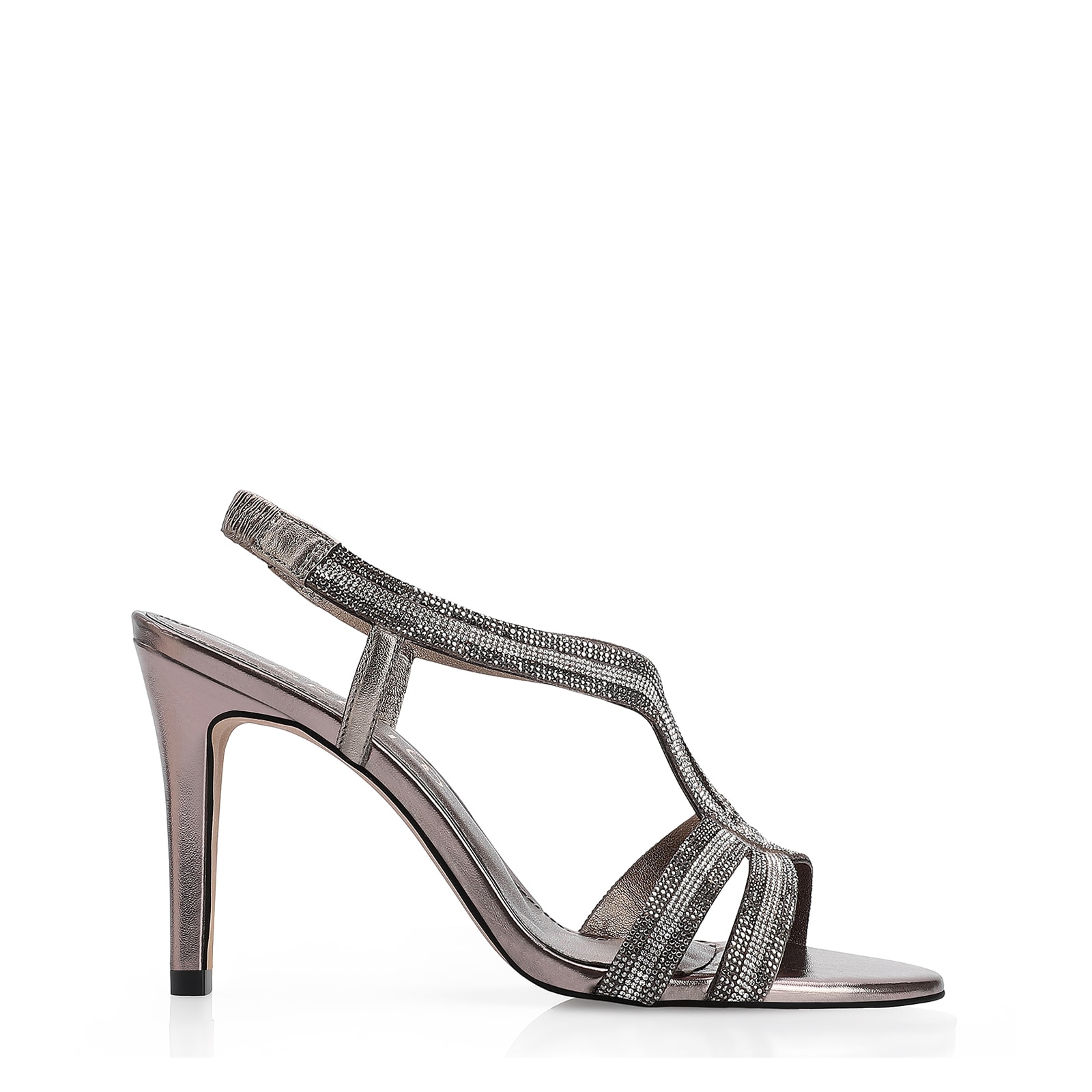 Sandália Strass Alt Prata