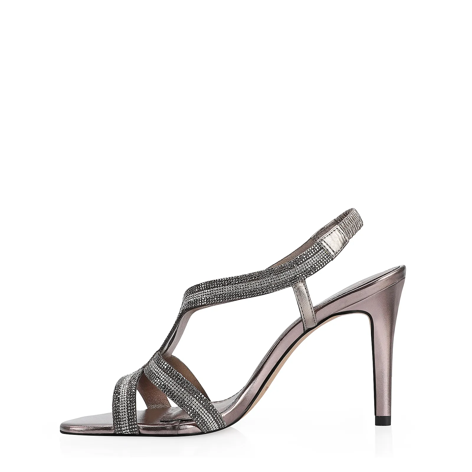 Sandália Strass Alt Prata