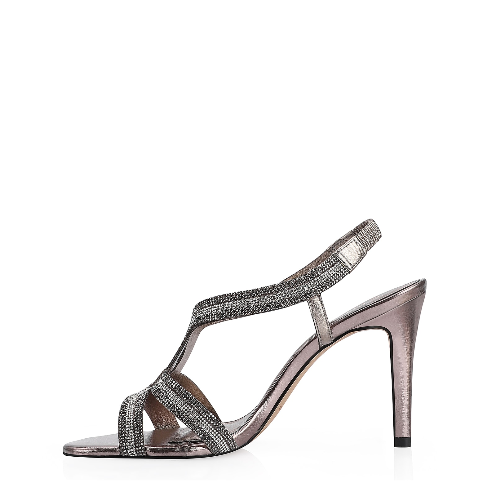 Sandália Strass Alt Prata