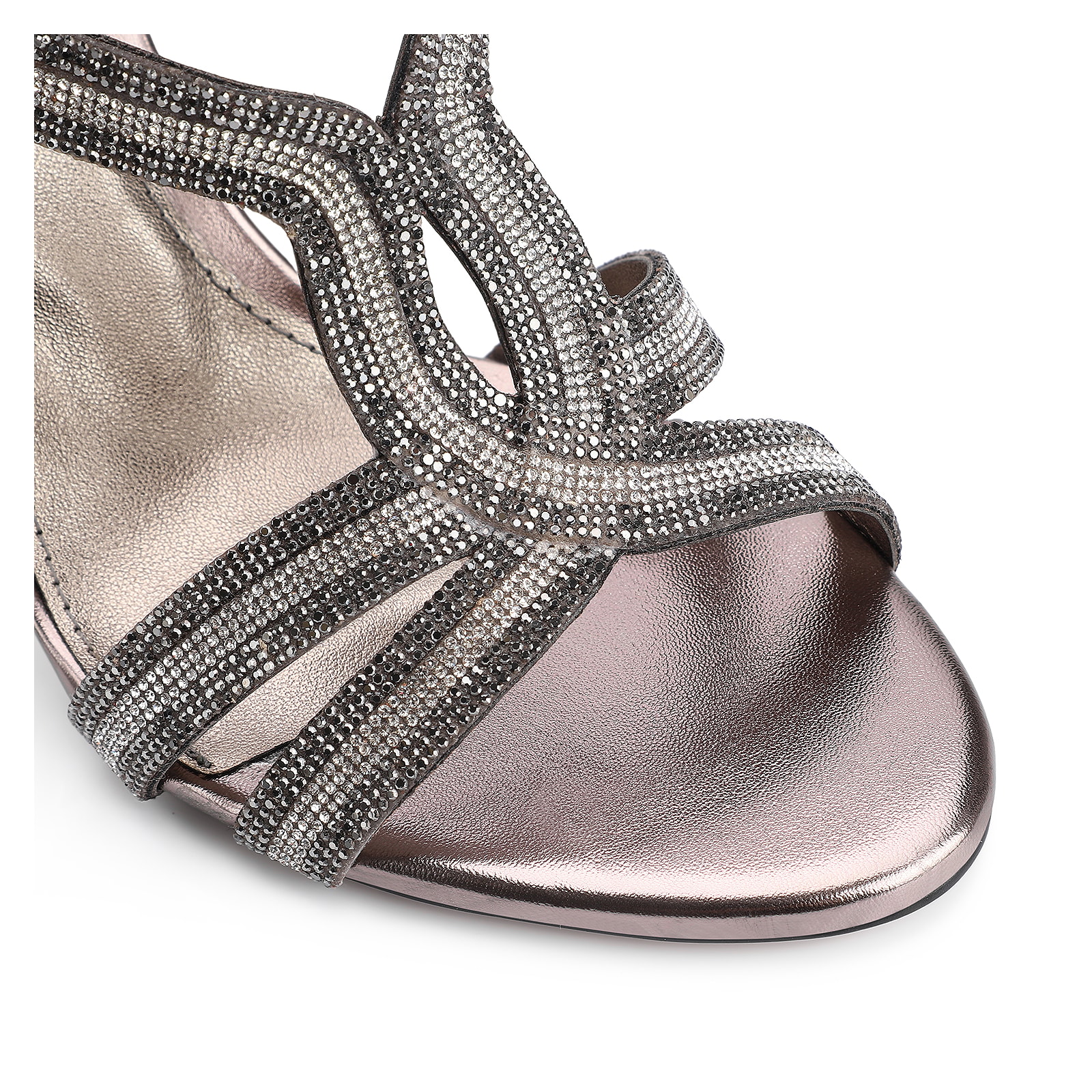 Sandália Strass Alt Prata