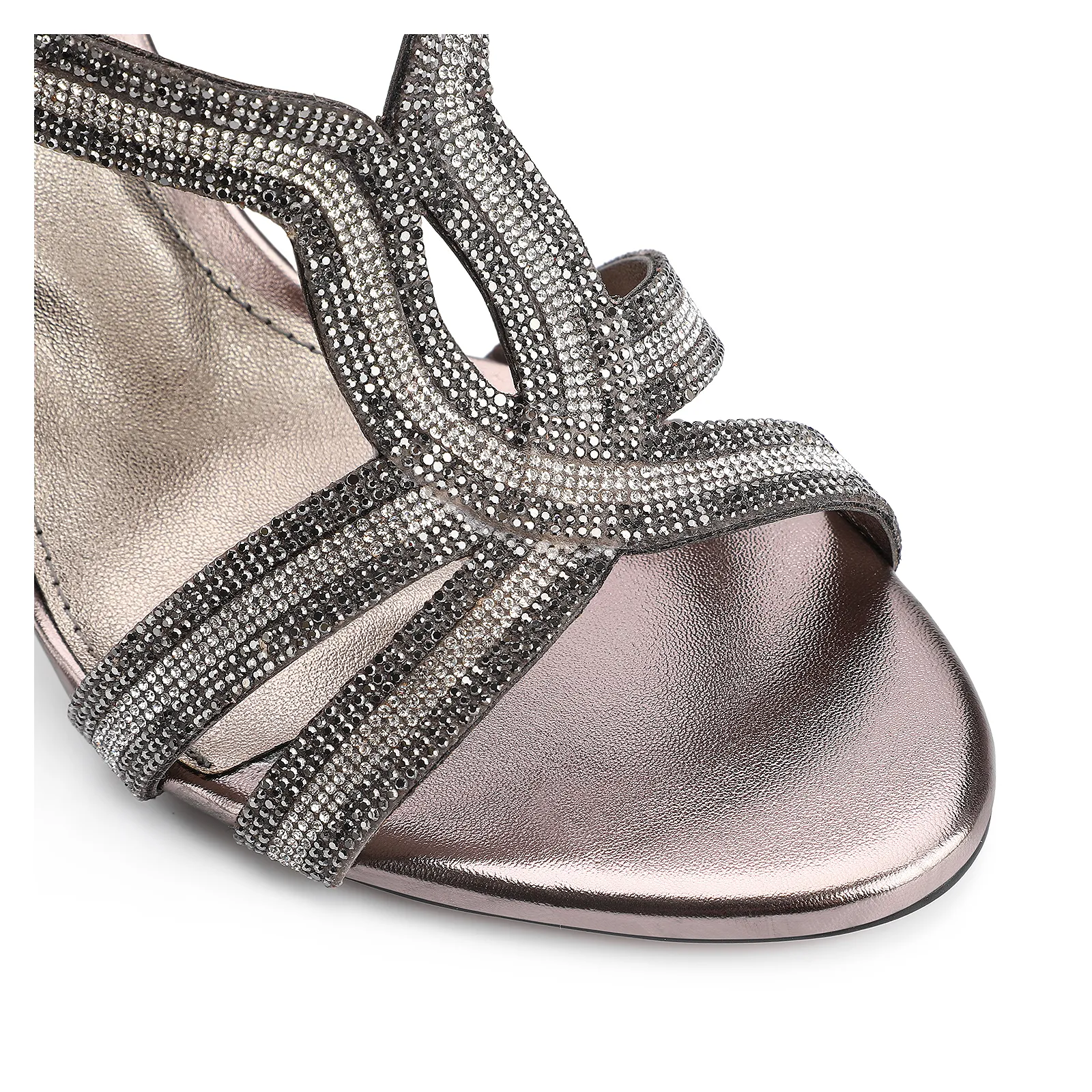 Sandália Strass Alt Prata