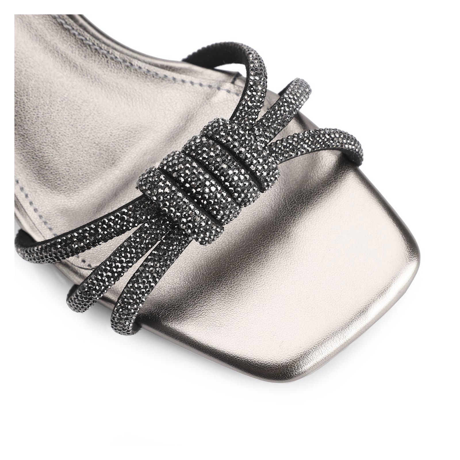 Sandália Strass Alt Prata