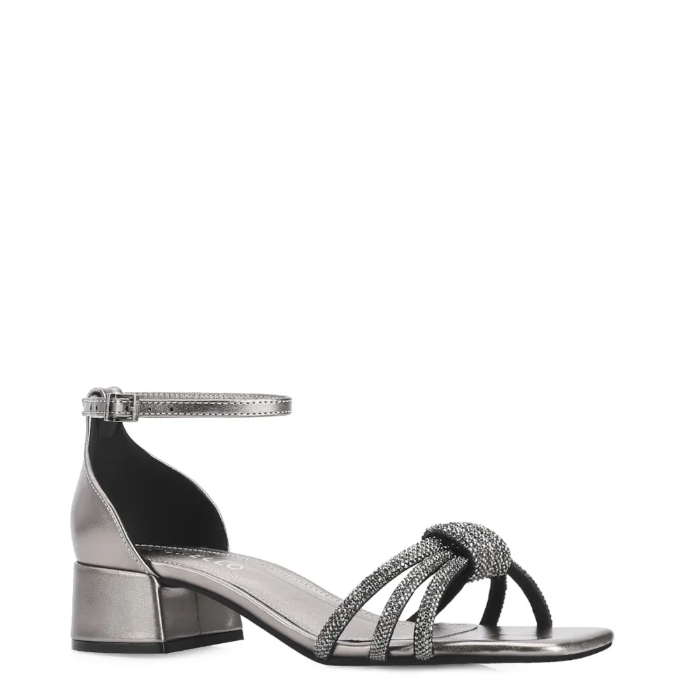 Sandália Strass Alt Prata