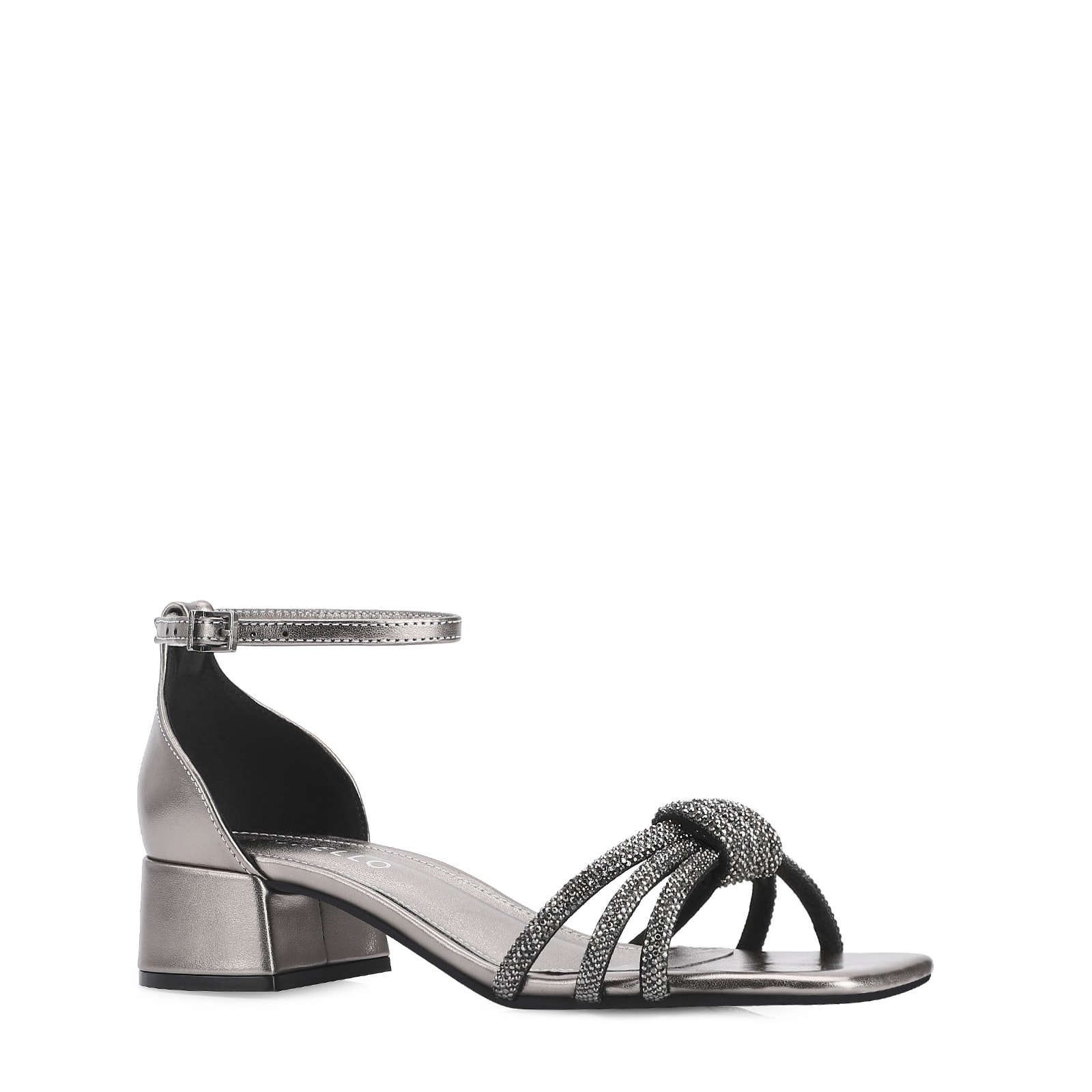 Sandália Strass Alt Prata