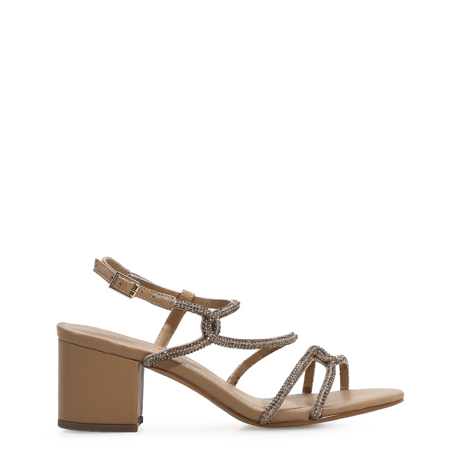 Sandália Strass Alternativo Bege