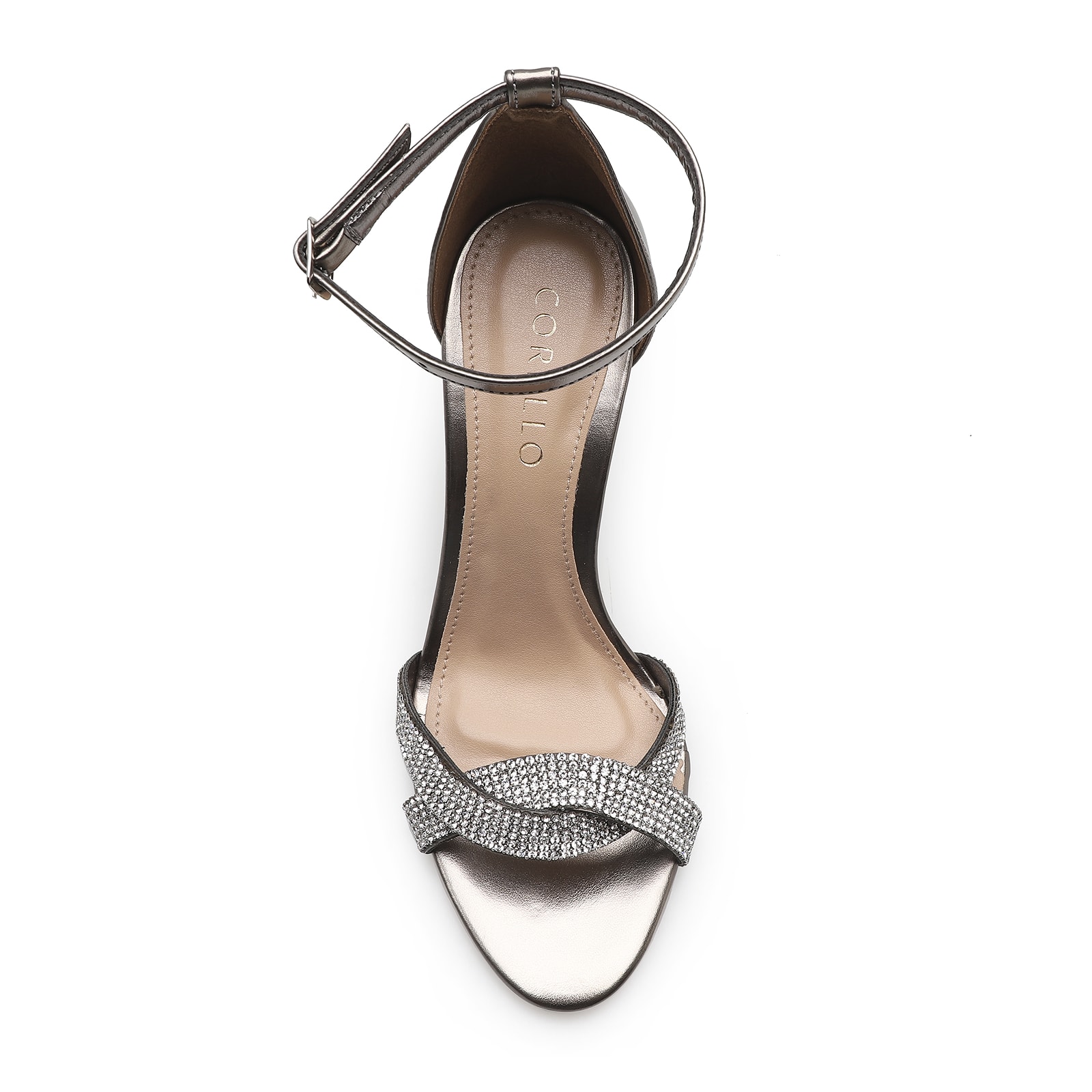 Sandália Strass Alternativo Prata Velho
