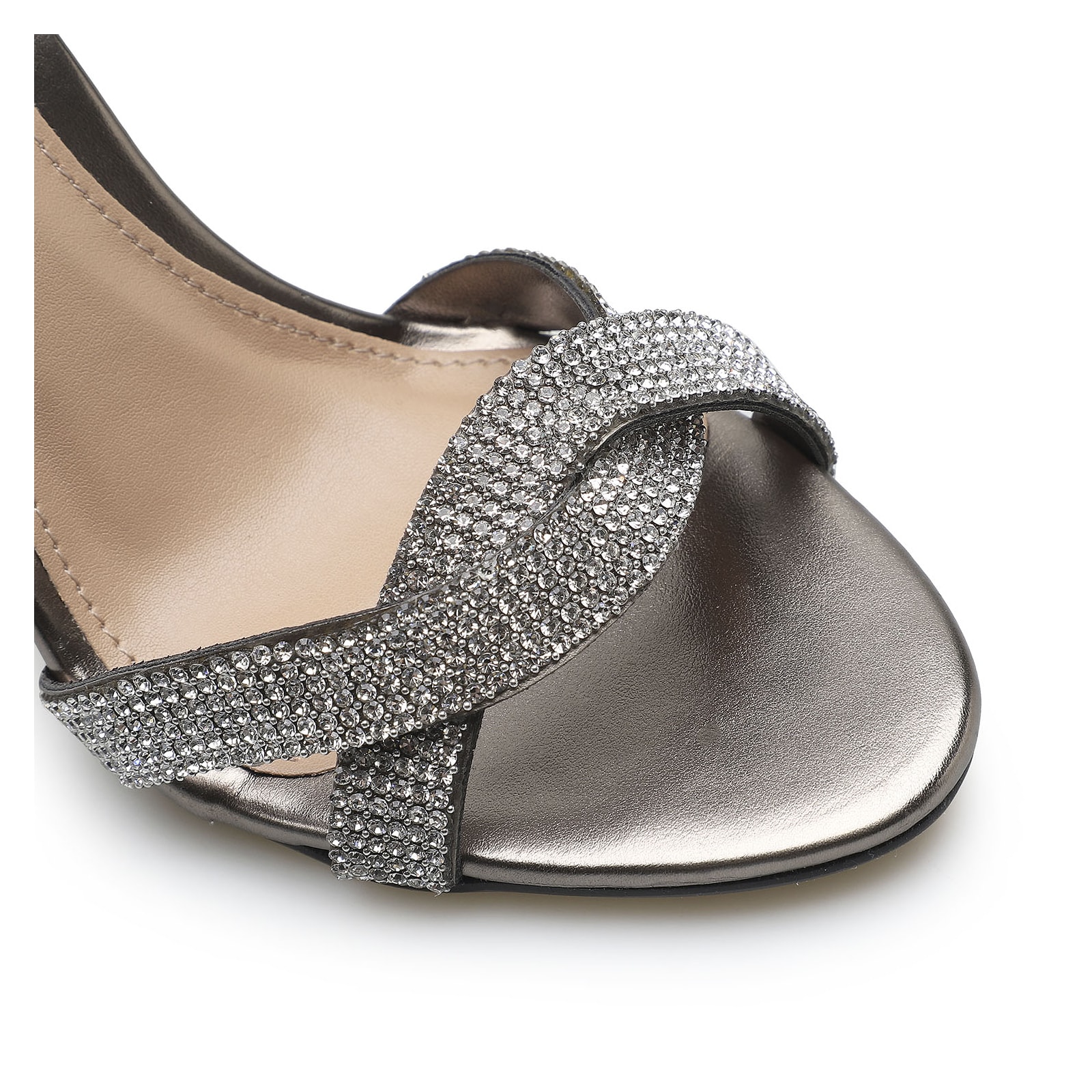 Sandália Strass Alternativo Prata Velho