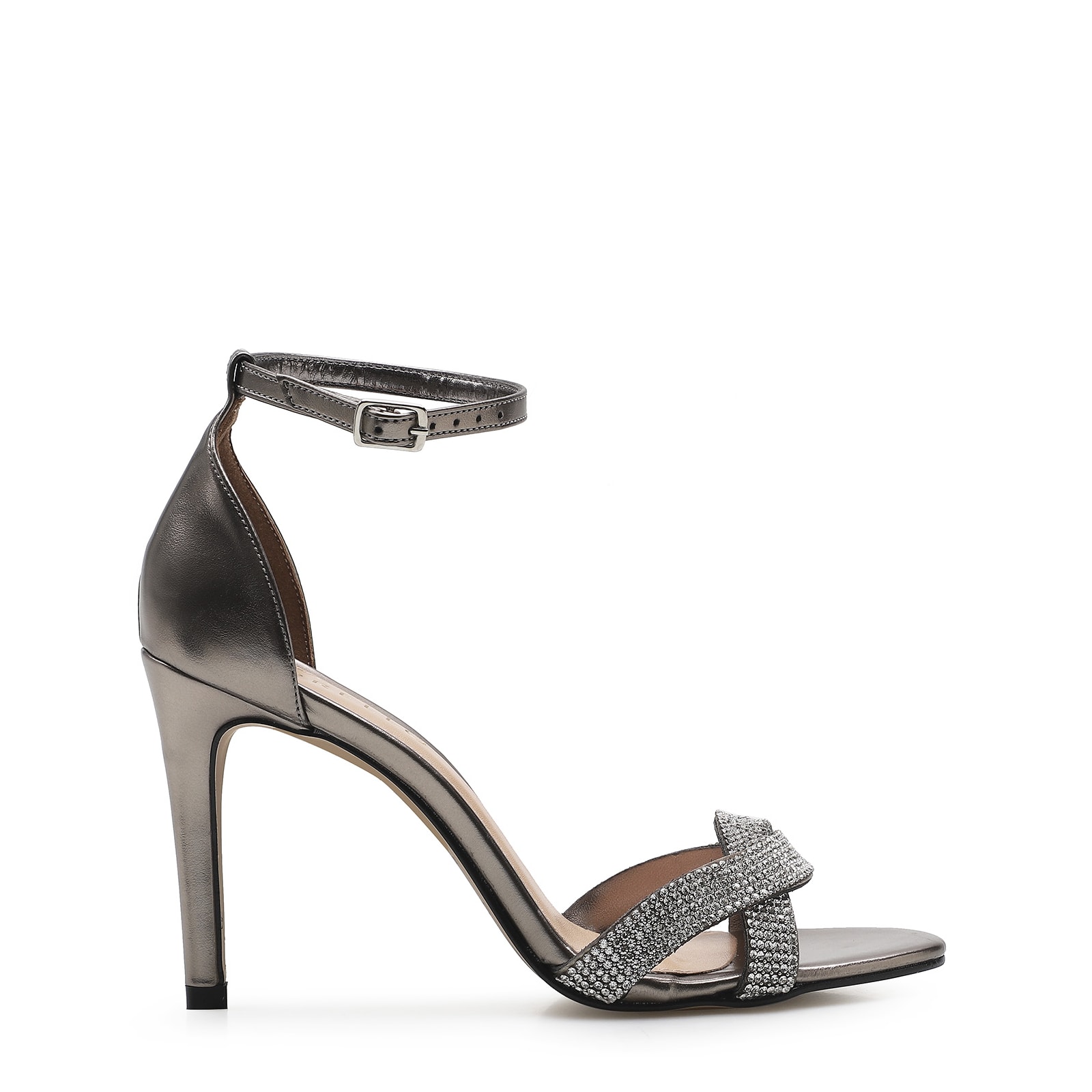 Sandália Strass Alternativo Prata Velho