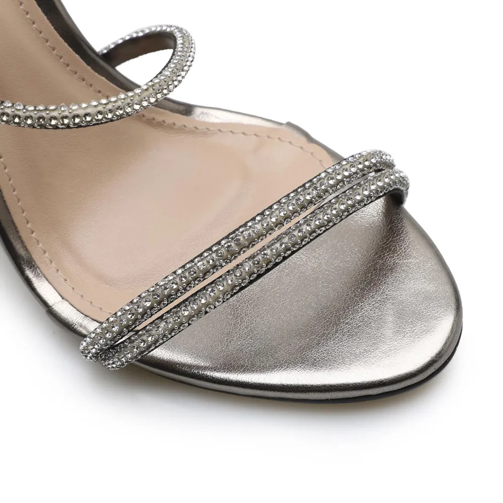 Sandália Strass Corine Alternativo Prata Velho - imagem 7