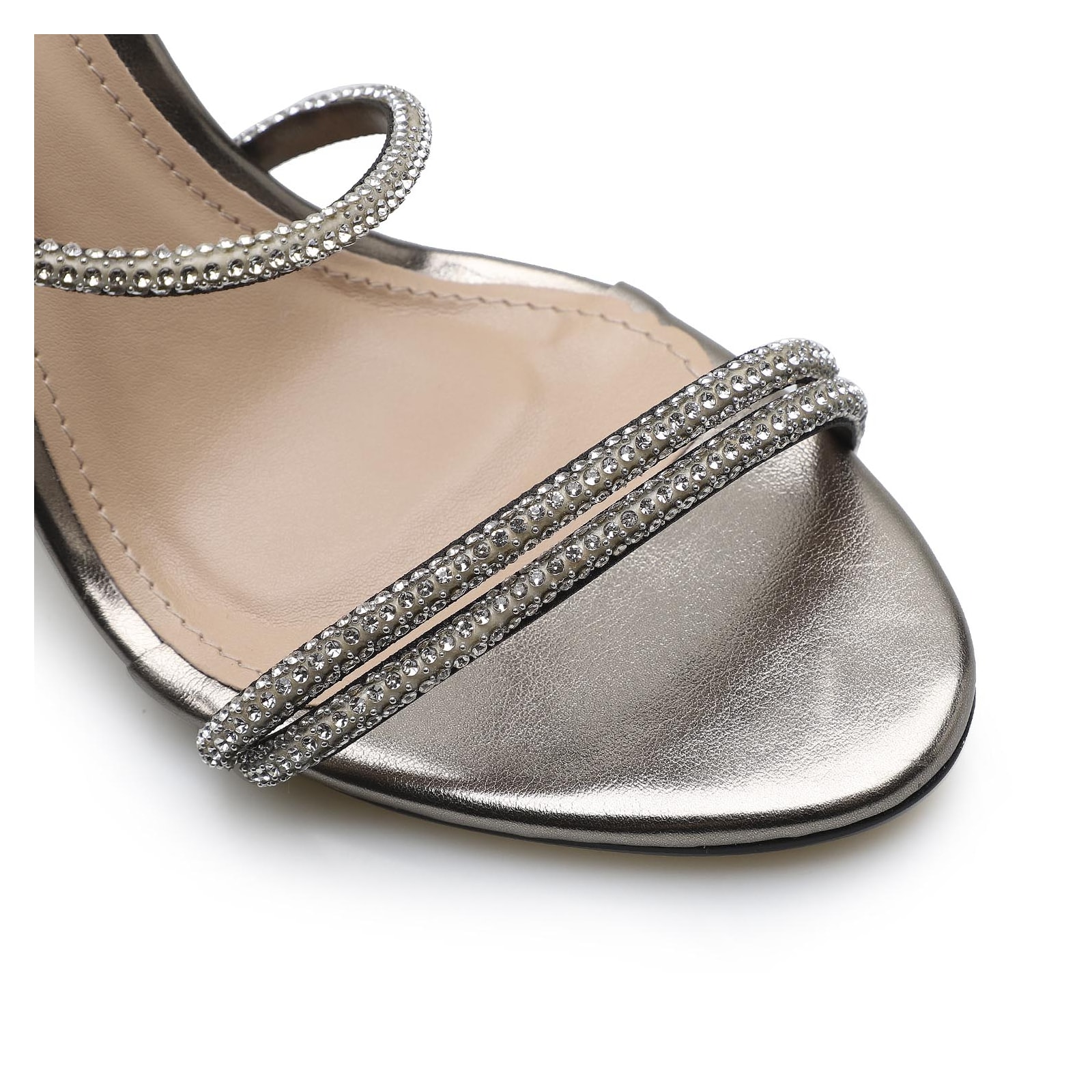 Sandália Strass Corine Alternativo Prata Velho