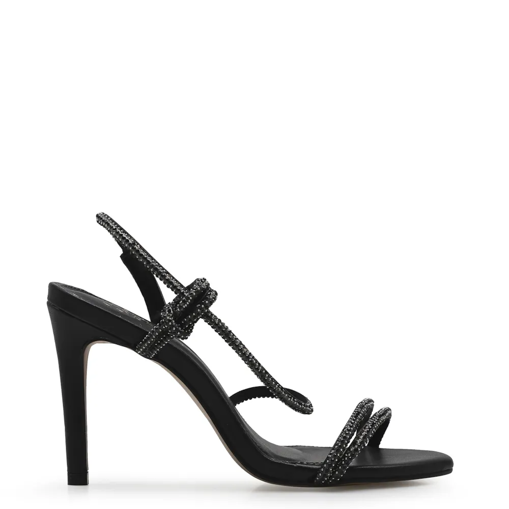 Sandália Strass Corine Alternativo Preto - imagem 2