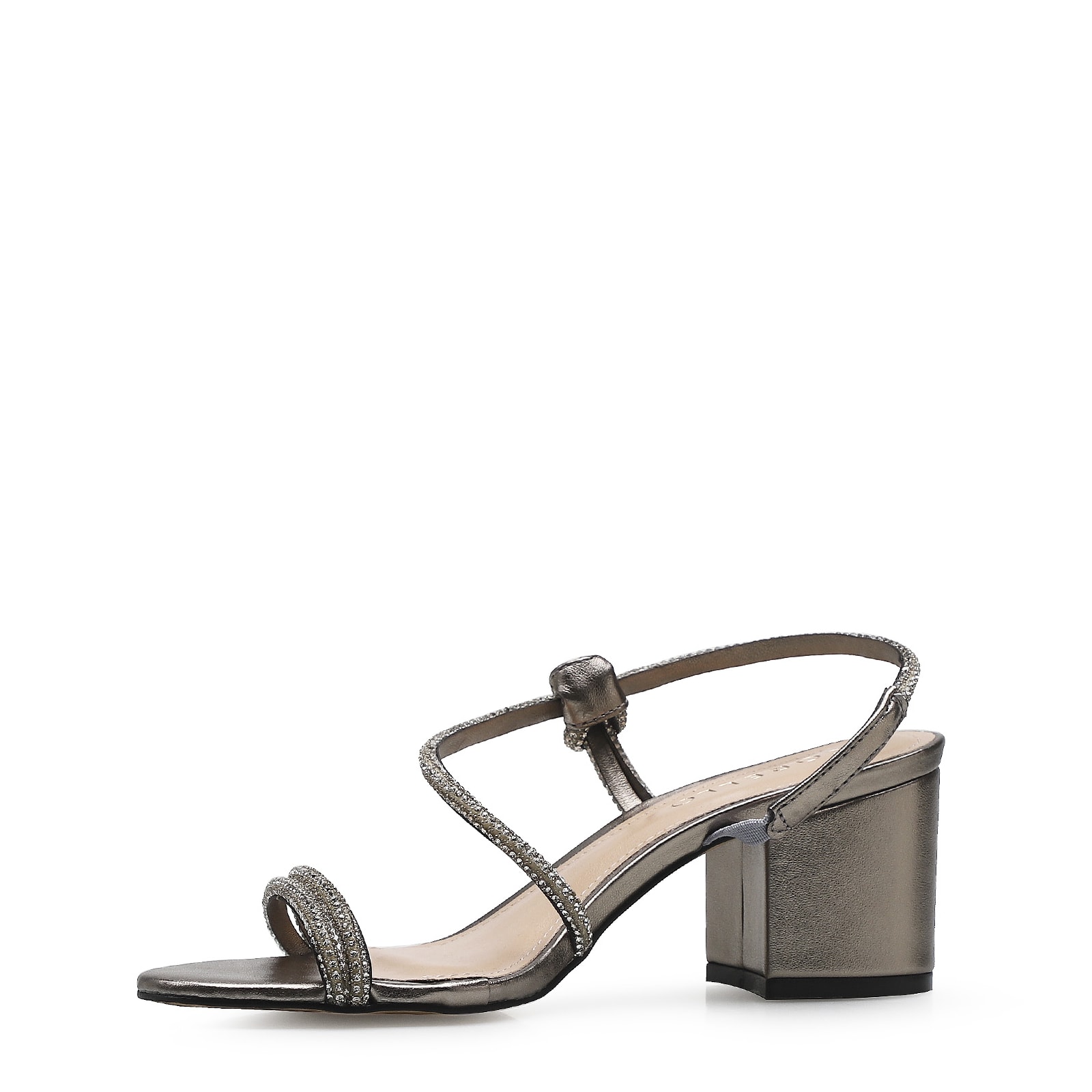 Sandália Strass Deméter Alternativo Prata Velho