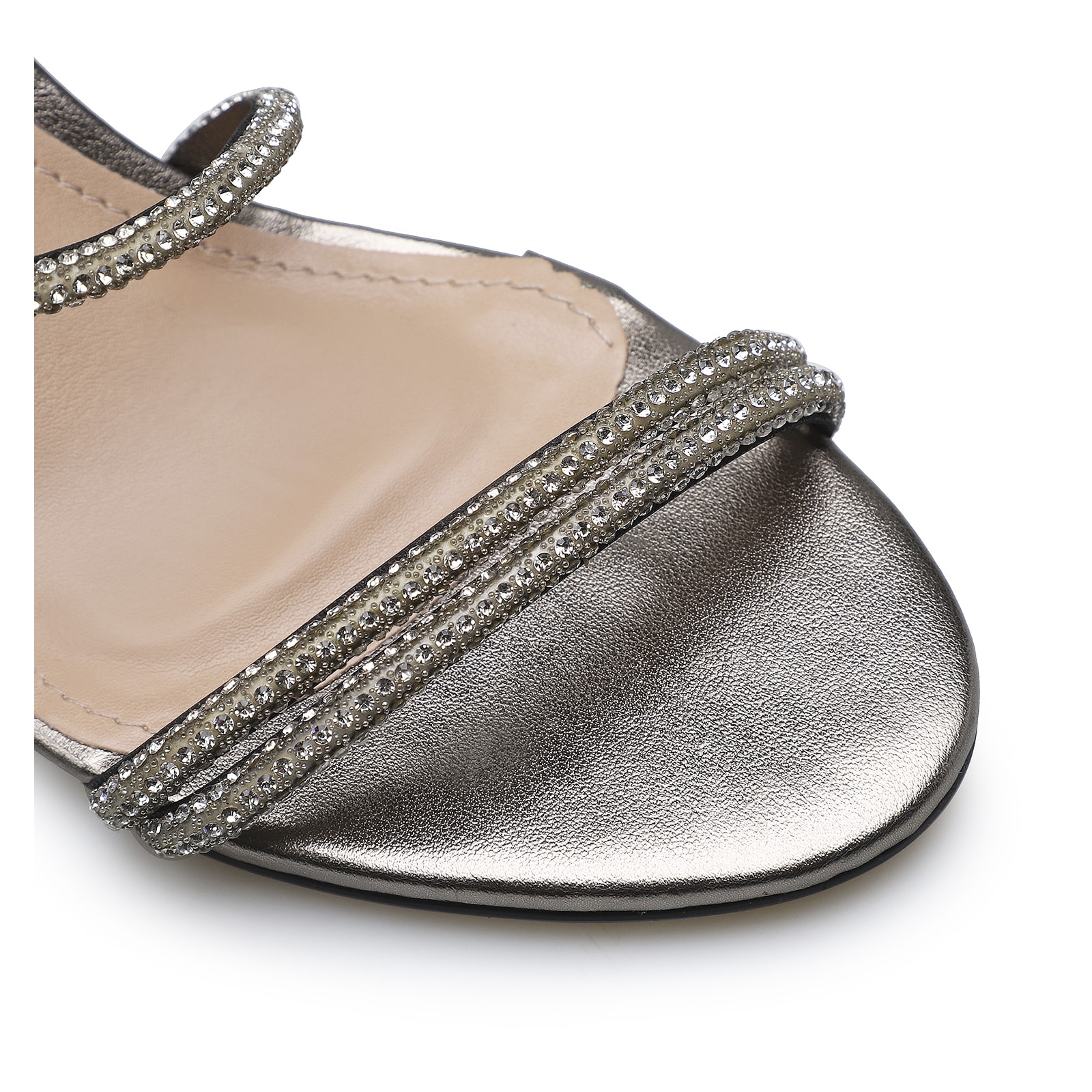 Sandália Strass Deméter Alternativo Prata Velho