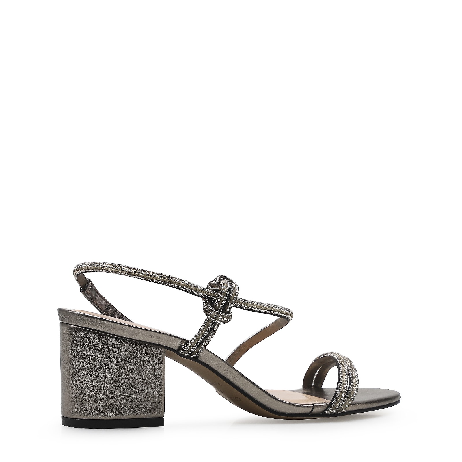 Sandália Strass Deméter Alternativo Prata Velho