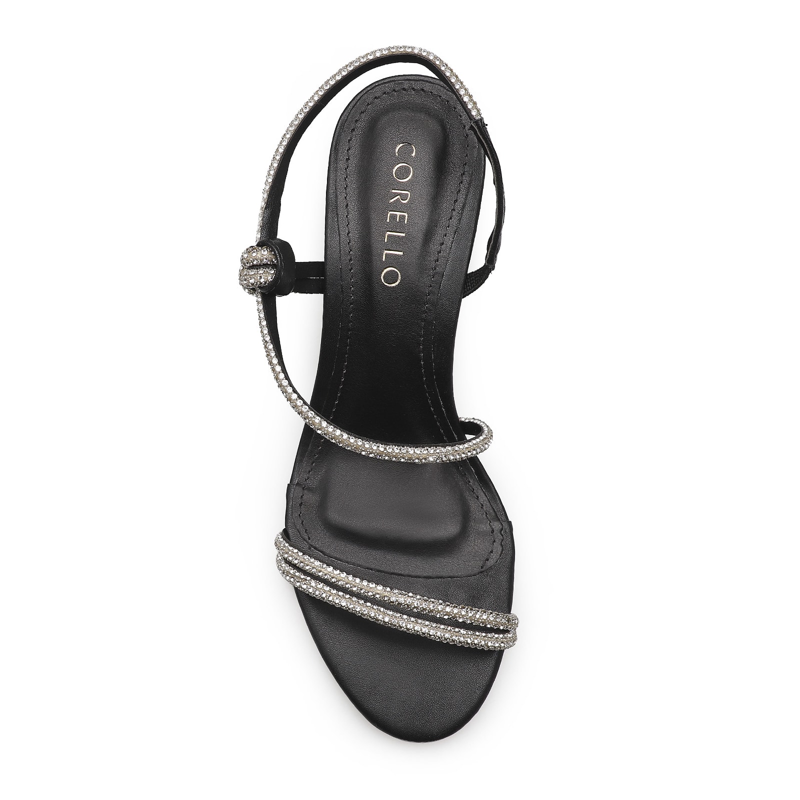 Sandália Strass Deméter Alternativo Preto