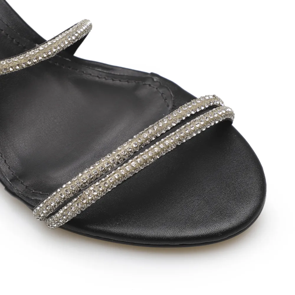 Sandália Strass Deméter Alternativo Preto - imagem 6