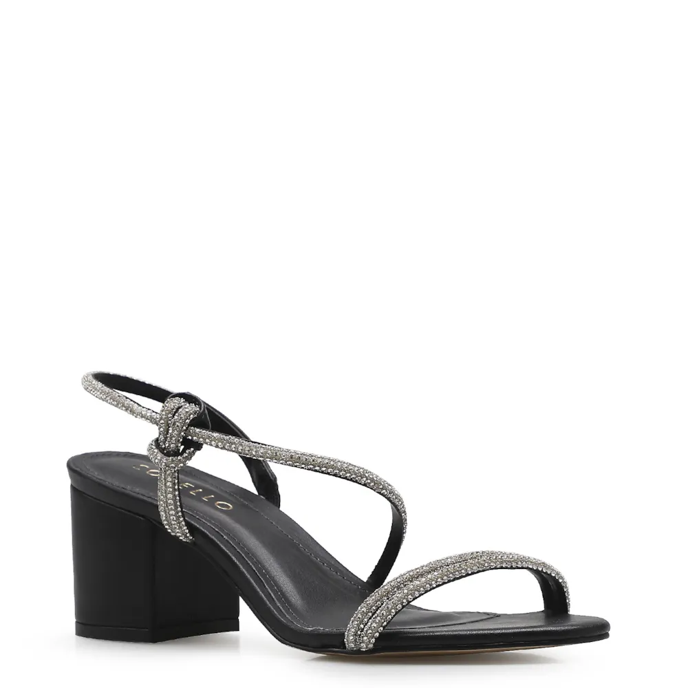 Sandália Strass Deméter Alternativo Preto