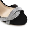 Sandália Strass Nobuck Alternativo Preto - imagem 6