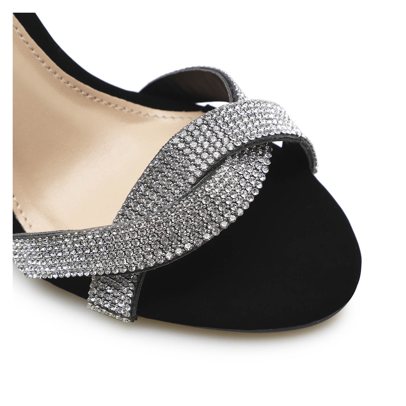 Sandália Strass Nobuck Alternativo Preto
