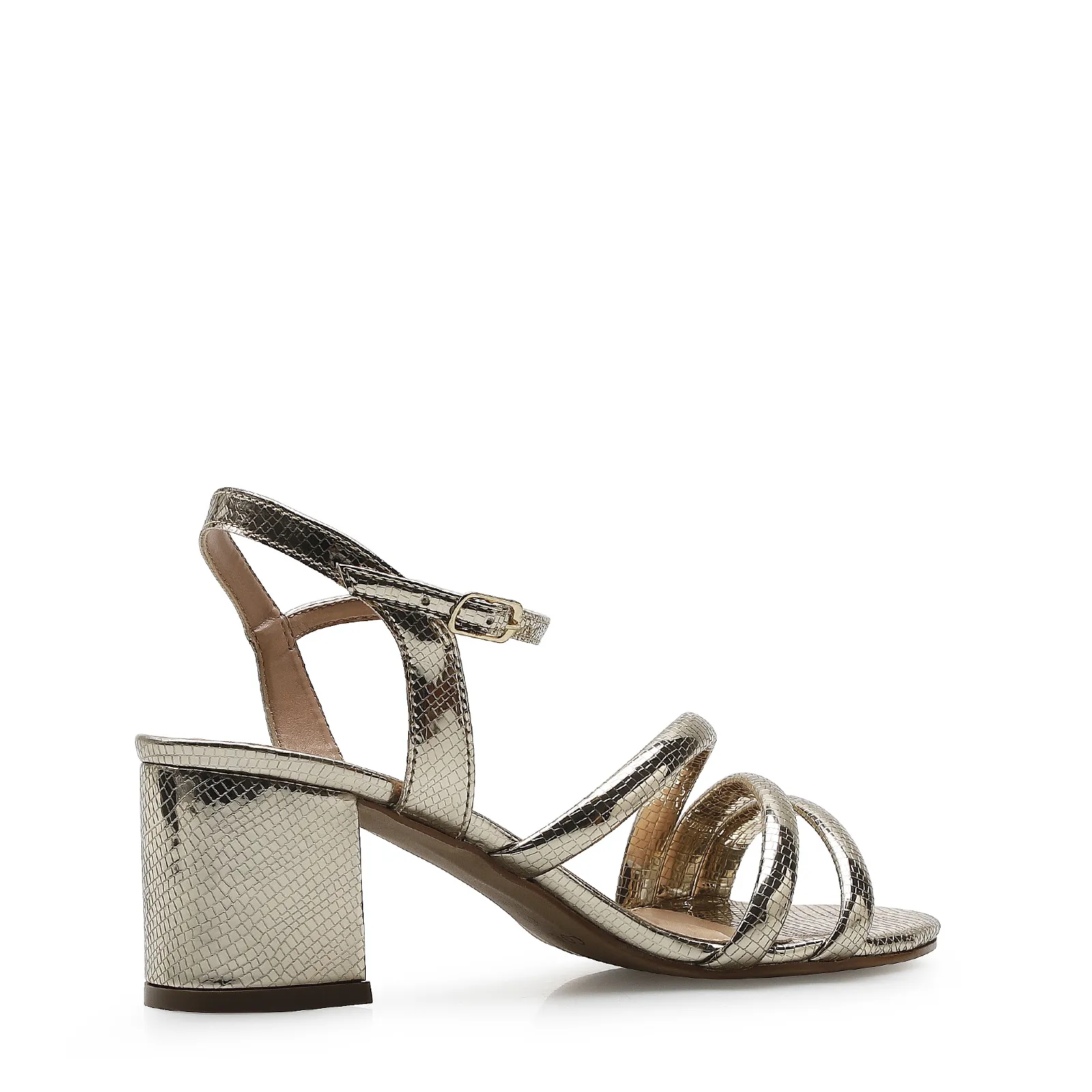 Sandália Tiras Alternativo Dourado