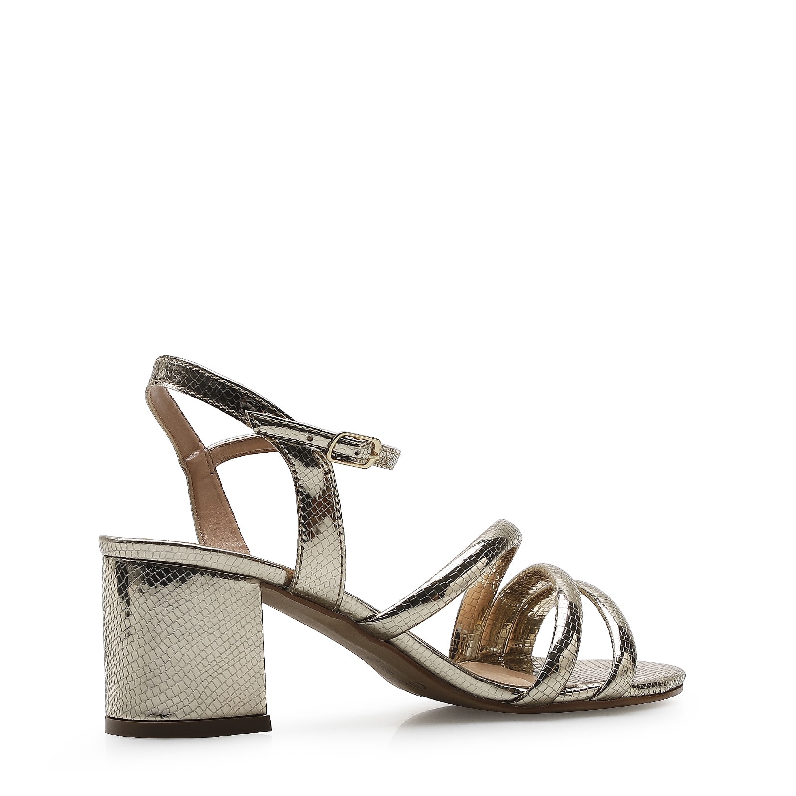 Sandália Tiras Alternativo Dourado