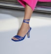 Sandália Tiras Couro Azul - imagem 2