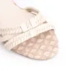 Sandália Tiras Couro/Ráfia Mosaico Off White - imagem 6
