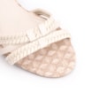 Sandália Tiras Couro/Ráfia Mosaico Off White - imagem 6