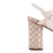 Sandália Tiras Couro/Ráfia Mosaico Off White - imagem 7