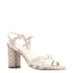 Sandália Tiras Couro/Ráfia Mosaico Off White - imagem 1