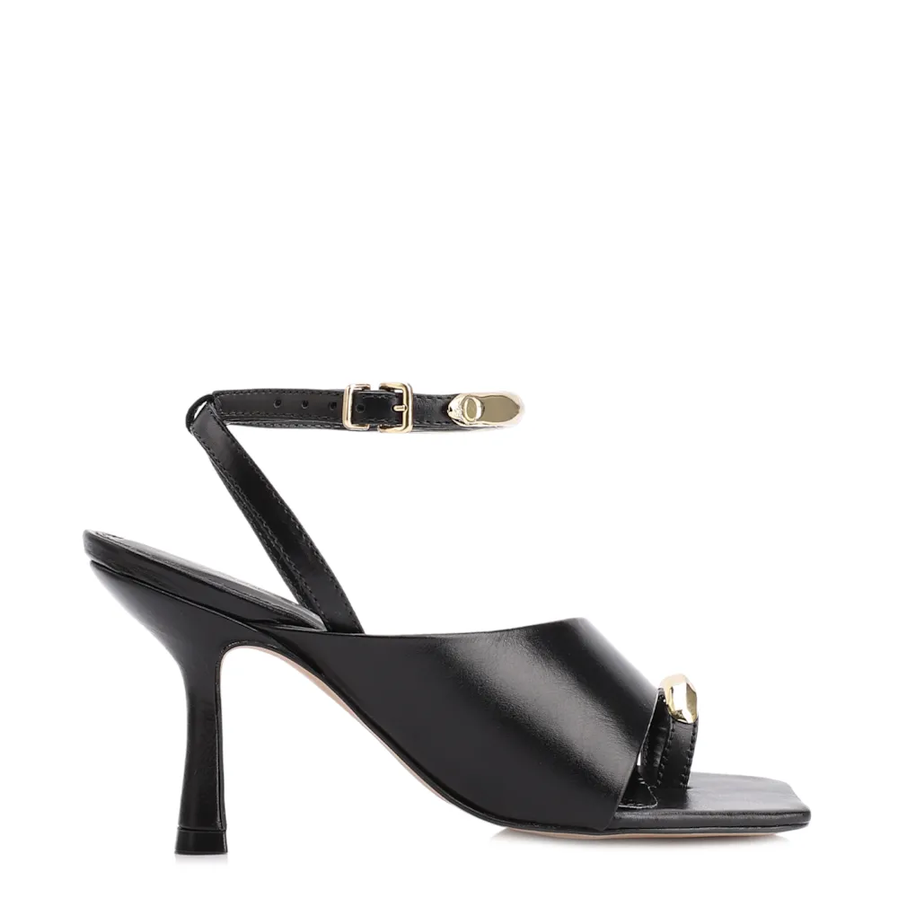 Sandália Toe Ring Couro Preto - imagem 3
