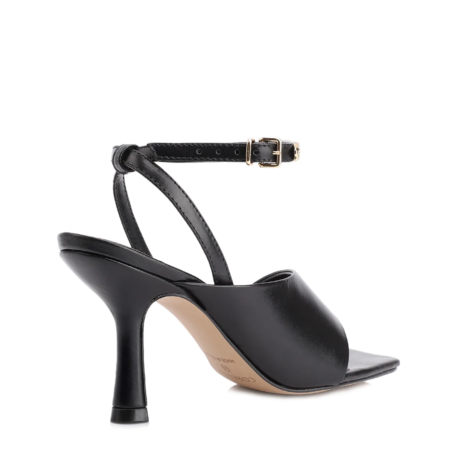 Sandália Toe Ring Couro Preto