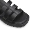 Sandália Tratorada Couro Preto - imagem 7