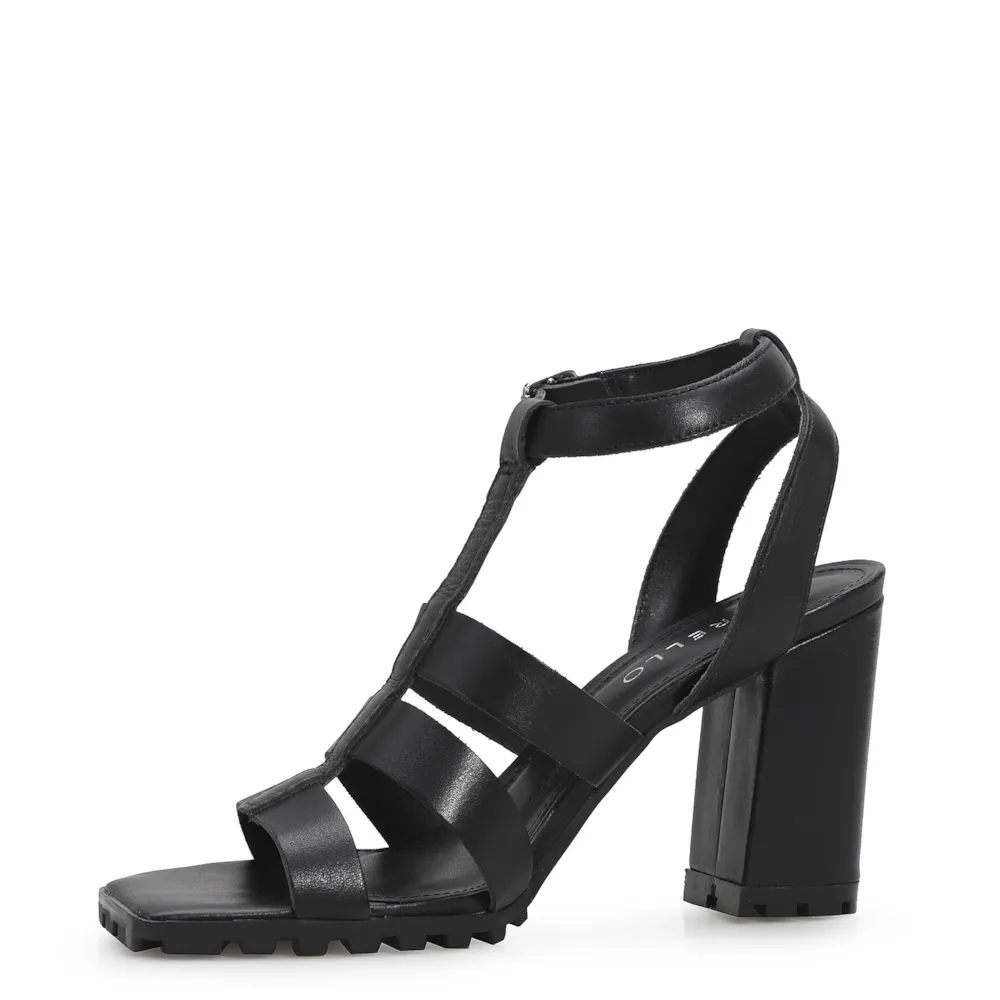 Sandália Tratorada Couro Preto - imagem 5