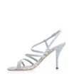 Sandália Tressê Couro Azul/Bege/Off White - imagem 4