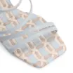 Sandália Tressê Couro Azul/Bege/Off White - imagem 6