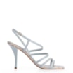 Sandália Tressê Couro Azul/Bege/Off White - imagem 2