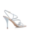 Sandália Tressê Couro Azul/Bege/Off White - imagem 3