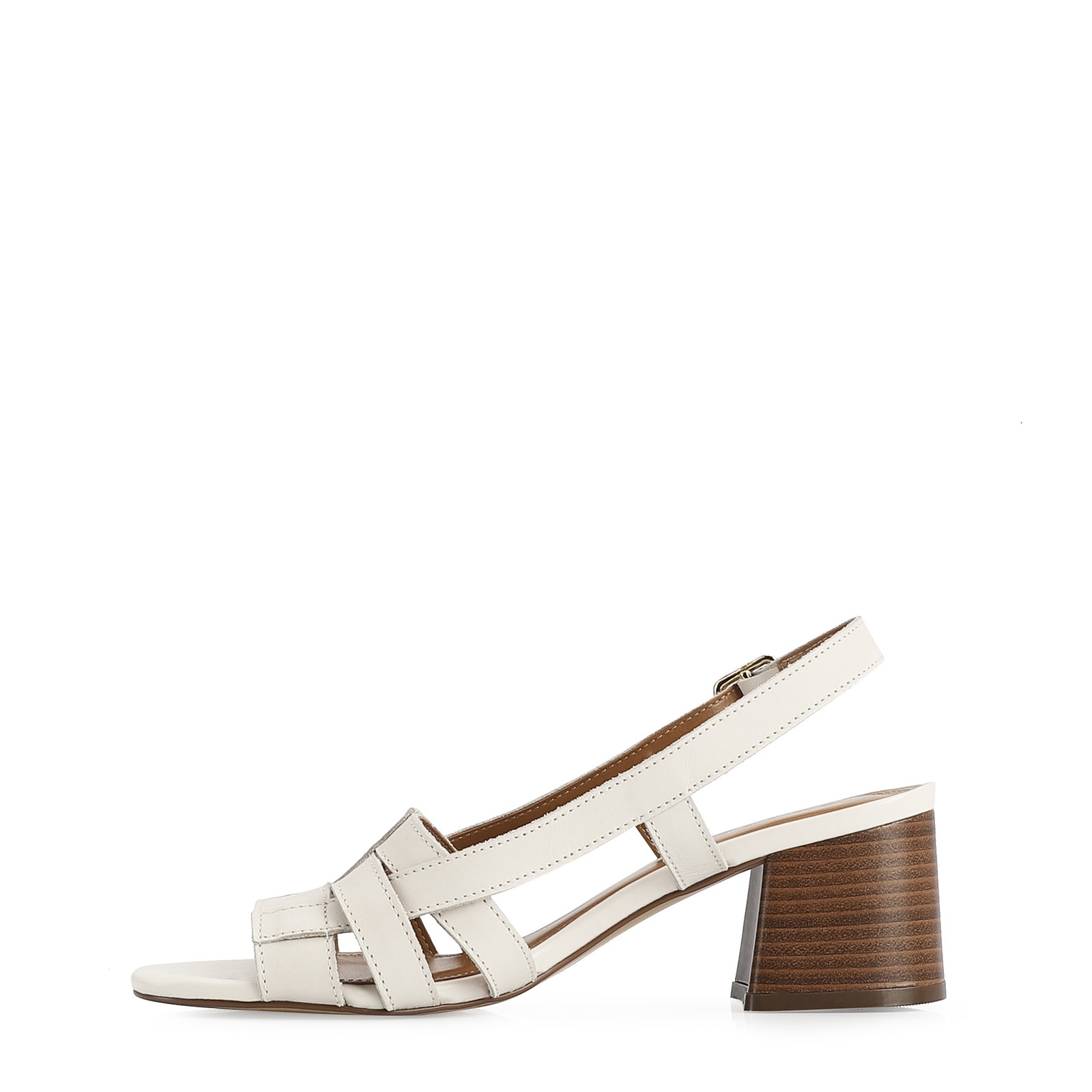 Sandália Tressê Couro Off White