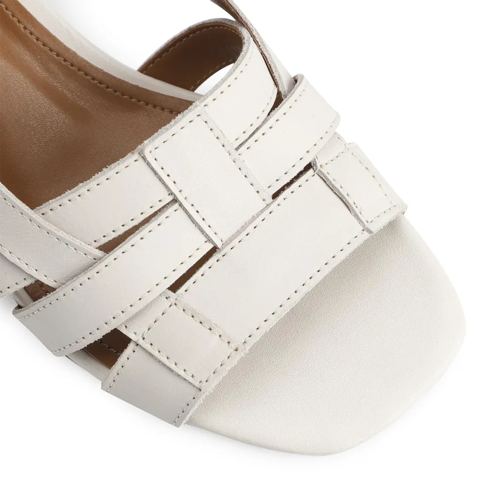 Sandália Tressê Couro Off White - imagem 6