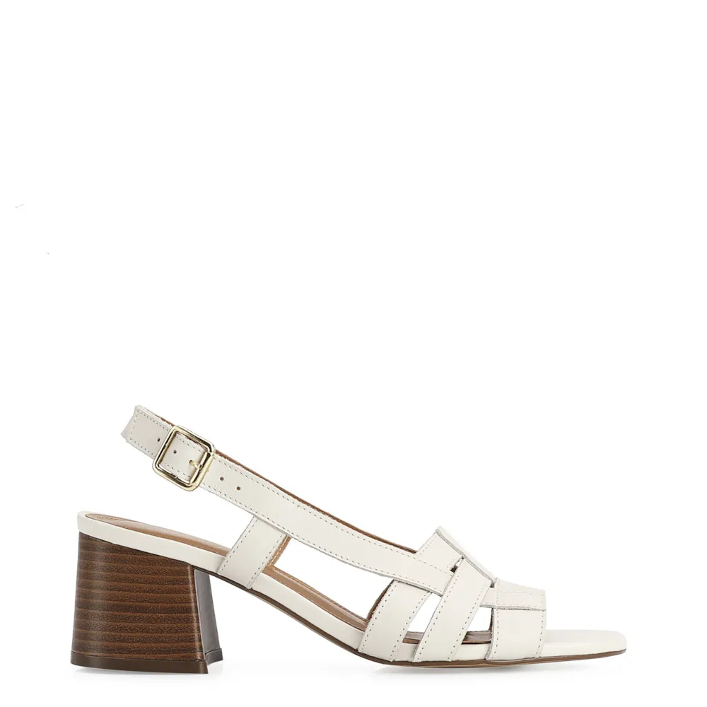 Sandália Tressê Couro Off White - imagem 2