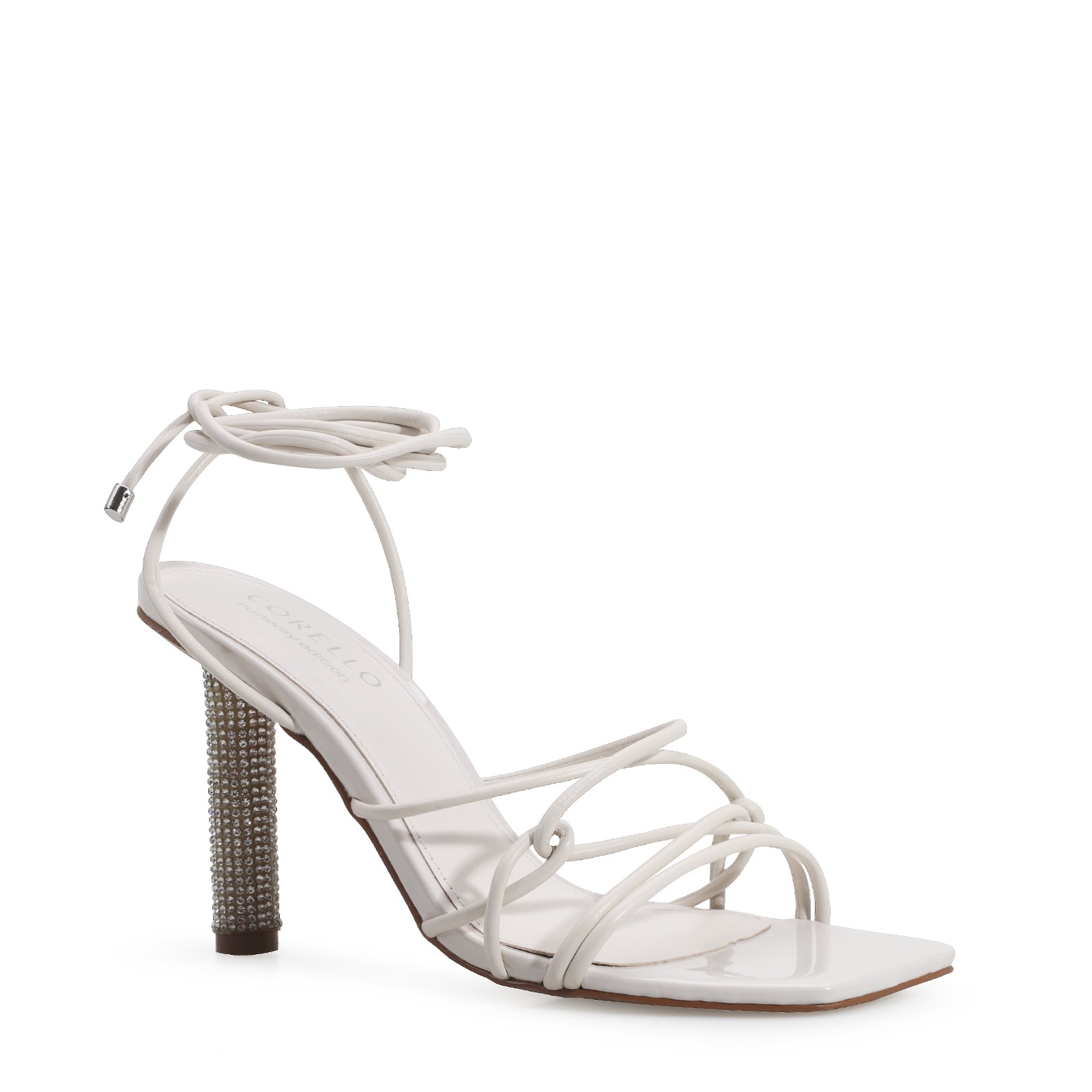 Sandália Verniz Off White