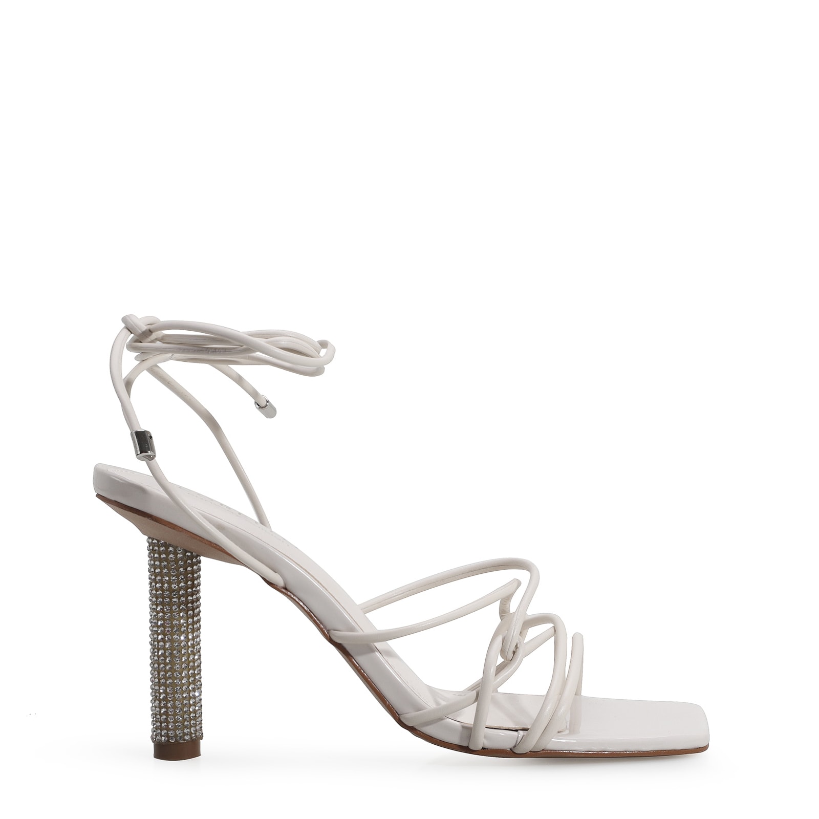 Sandália Verniz Off White