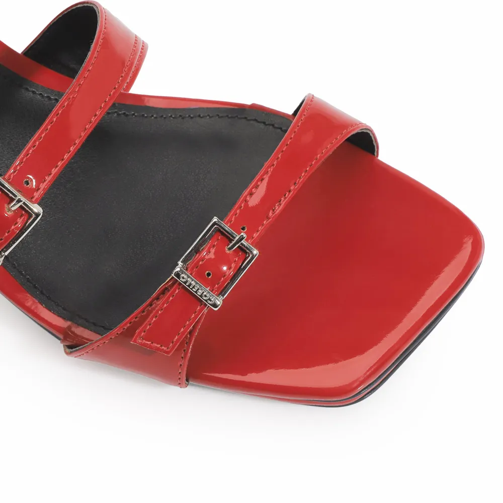 Sandália Verniz Vermelho - imagem 7